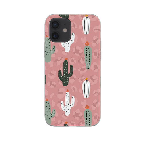 Wild Cacti Pattern iPhone Soft Case By Artists Collection