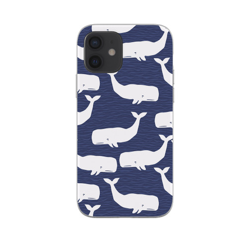 Whale Pattern iPhone Soft Case By Artists Collection