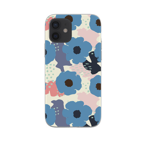 Vintage Abstract Flowers Pattern iPhone Soft Case By Artists Collection