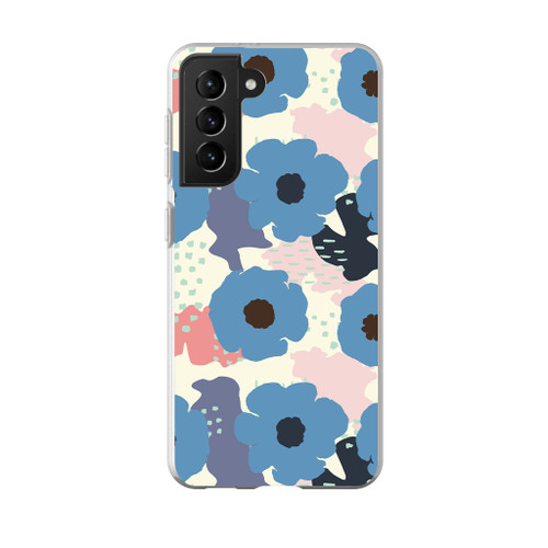 Vintage Abstract Flowers Pattern Samsung Soft Case By Artists Collection