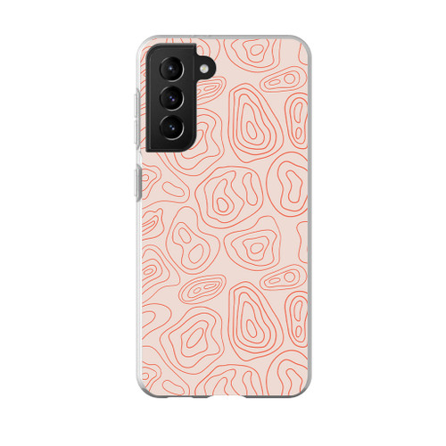 Topographic Map Pattern Samsung Soft Case By Artists Collection