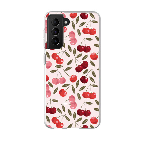 Sweet Cherry Pattern Samsung Soft Case By Artists Collection
