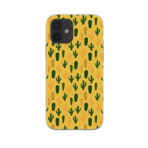 Summer Cactus Pattern iPhone Soft Case By Artists Collection