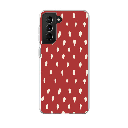 Strawberry Seeds Pattern Samsung Soft Case By Artists Collection