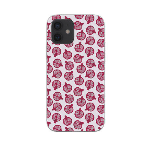 Simple Pomegranate Pattern iPhone Soft Case By Artists Collection