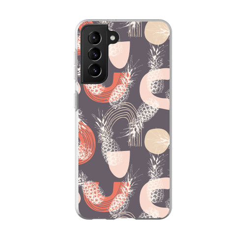 Pineapple Background Samsung Soft Case By Artists Collection