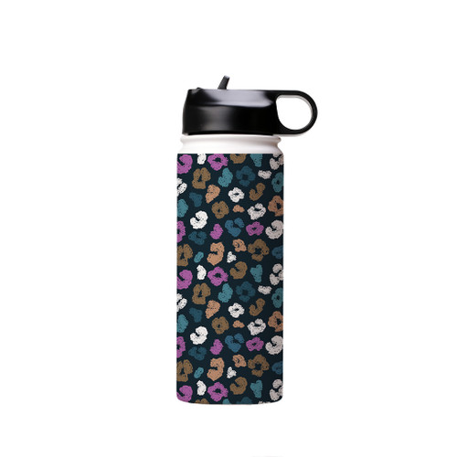 Abstract Cheetah Skin Pattern Water Bottle By Artists Collection