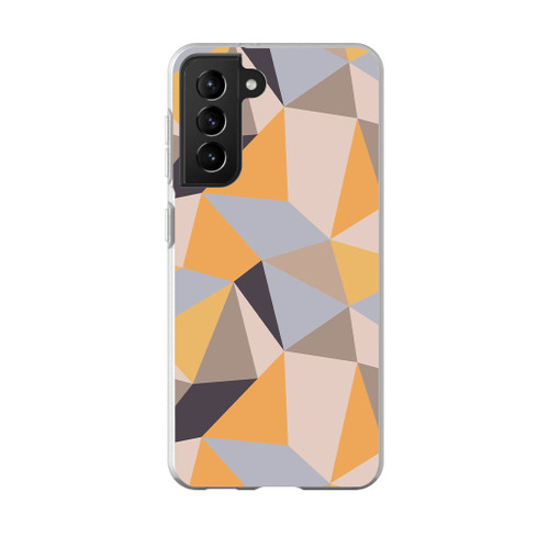 Geometric Large Shapes Pattern Samsung Soft Case By Artists Collection