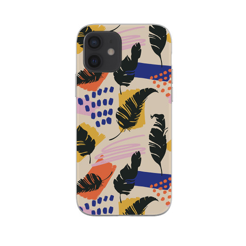 Exotic Banana Leaves Pattern iPhone Soft Case By Artists Collection