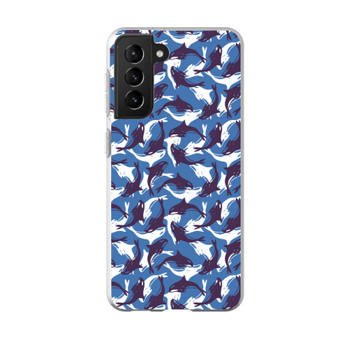 Dolphins Pattern Samsung Soft Case By Artists Collection