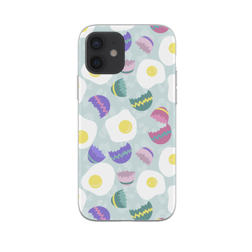 Cracked Eggs Pattern iPhone Soft Case By Artists Collection