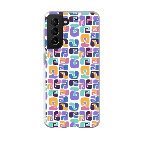 Colorful Forms Pattern Samsung Soft Case By Artists Collection