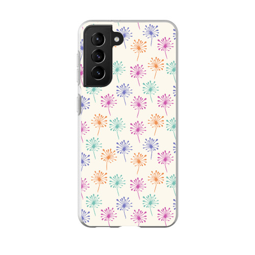 Colorful Dandelion Pattern Samsung Soft Case By Artists Collection