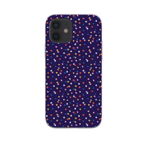 Colorful Confetti Pattern iPhone Soft Case By Artists Collection