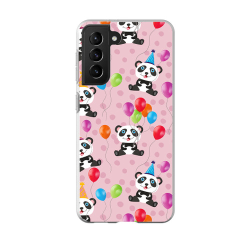 Birthday Panda Pattern Samsung Soft Case By Artists Collection