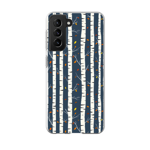 Birch Trees Pattern Samsung Soft Case By Artists Collection