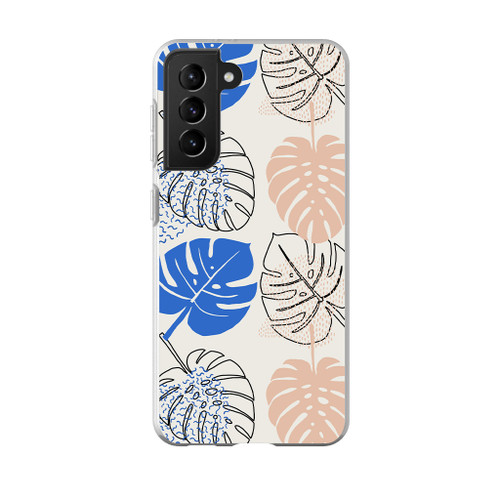 Abstract Monstera Pattern Samsung Soft Case By Artists Collection