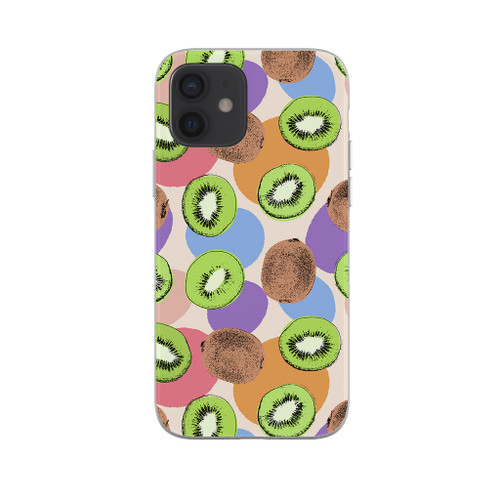 Abstract Kiwi Pattern iPhone Soft Case By Artists Collection