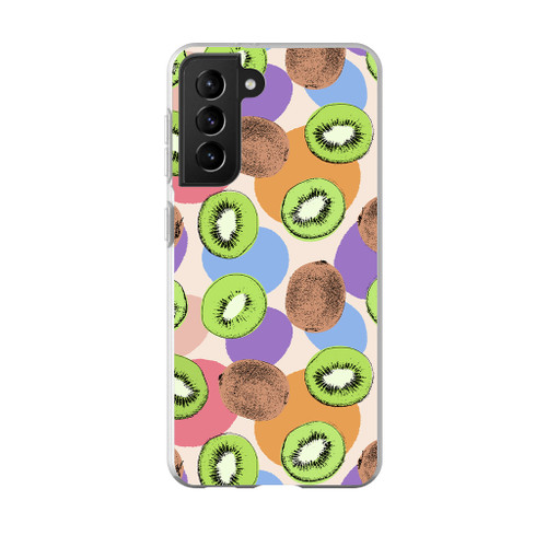 Abstract Kiwi Pattern Samsung Soft Case By Artists Collection