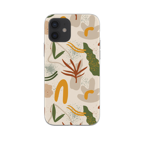 Abstract Leaves And Trees Pattern iPhone Soft Case By Artists Collection