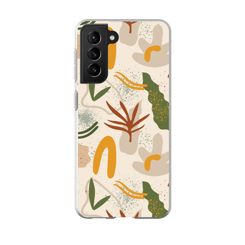 Abstract Leaves And Trees Pattern Samsung Soft Case By Artists Collection