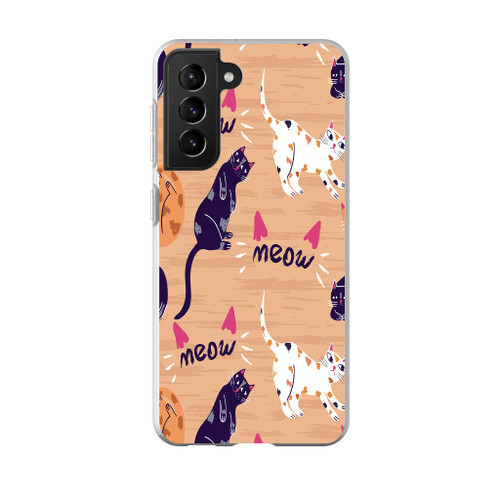 Meow Pattern Samsung Soft Case By Artists Collection
