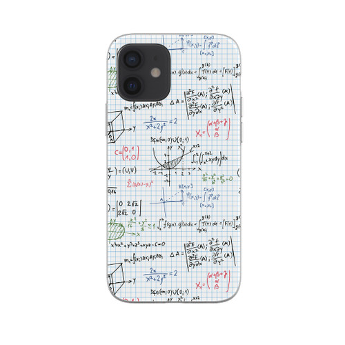 Math Pattern iPhone Soft Case By Artists Collection