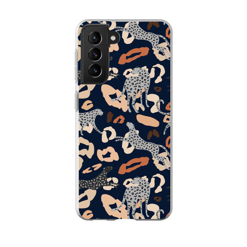 Leopard Background Samsung Soft Case By Artists Collection