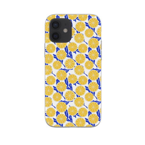 Lemon Slice Pattern iPhone Soft Case By Artists Collection