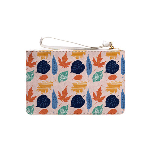 Abstract Fall Pattern Clutch Bag By Artists Collection