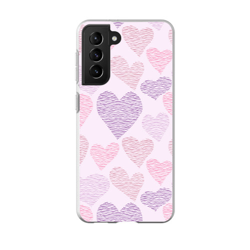 Heart Pattern Samsung Soft Case By Artists Collection