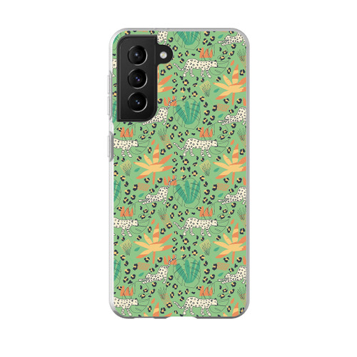 Hand Drawn Jungle Pattern Samsung Soft Case By Artists Collection