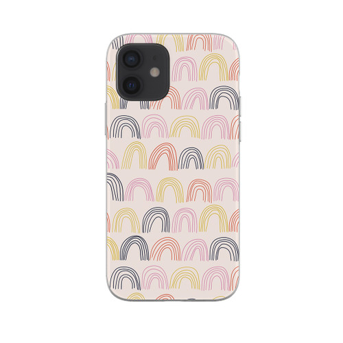 Hand Drawn Boho Rainbows iPhone Soft Case By Artists Collection