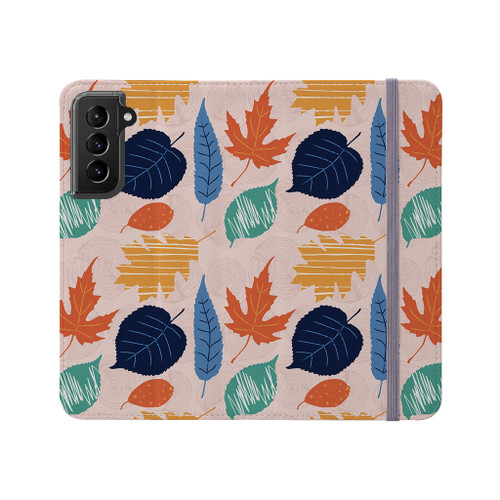 Abstract Fall Pattern Samsung Folio Case By Artists Collection