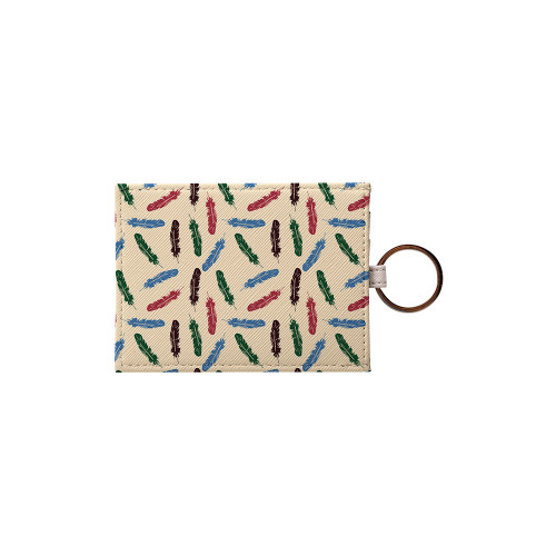 Abstract Feather Pattern Card Holder By Artists Collection