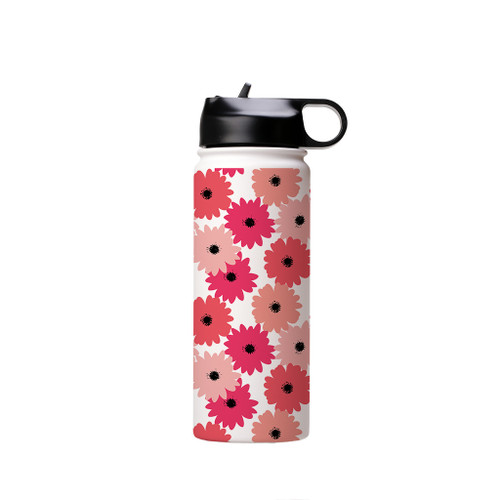 Abstract Floral Pattern Water Bottle By Artists Collection