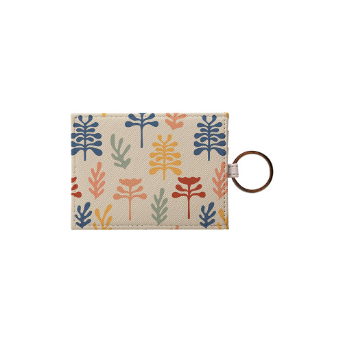 Abstract Flowers Pattern Card Holder By Artists Collection