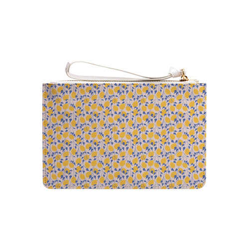 Abstract Lemons Pattern Clutch Bag By Artists Collection