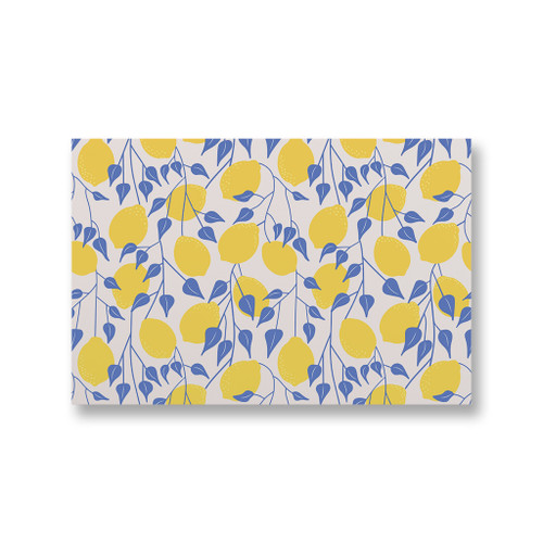 Abstract Lemons Pattern Canvas Print By Artists Collection