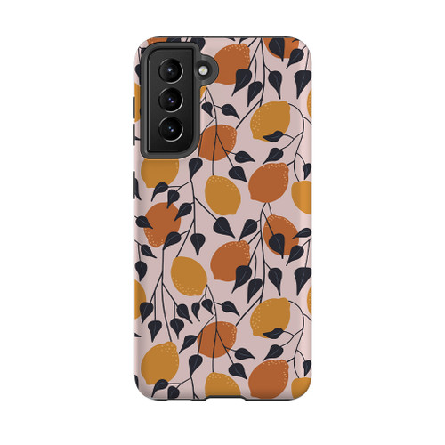 Abstract Lemon Pattern Samsung Tough Case By Artists Collection