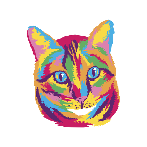 Rainbow Cat Design By Vexels