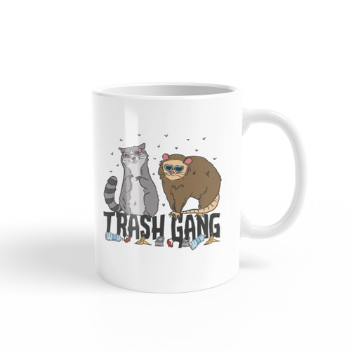 Trash Gang Racoon And Possum Coffee Mug By Vexels