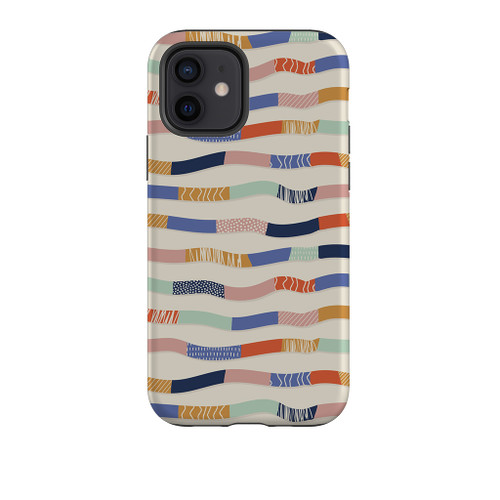 Abstract Lines Pattern iPhone Tough Case By Artists Collection