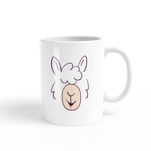 Llama Face Coffee Mug By Vexels