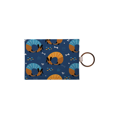 Curled Up Dogs Pattern Card Holder By Artists Collection