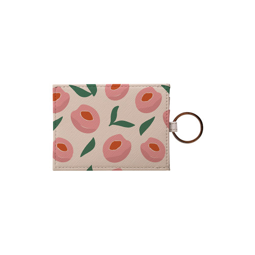 Abstract Peach Pattern Card Holder By Artists Collection