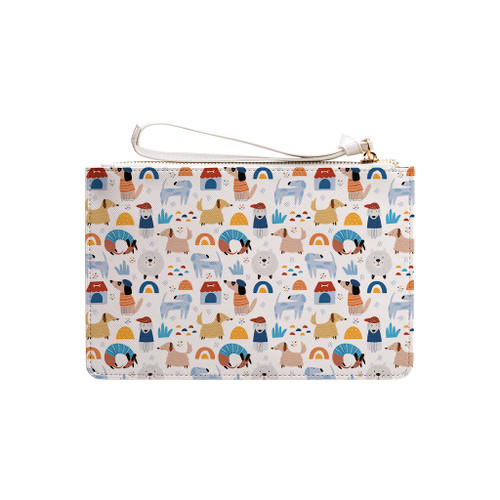 Cute Dogs Pattern Clutch Bag By Artists Collection