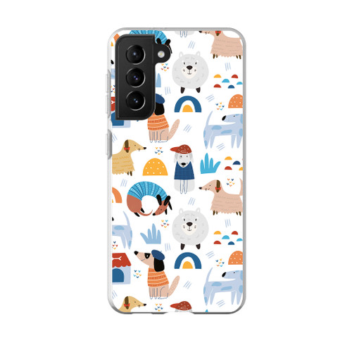 Cute Dogs Pattern Samsung Soft Case By Artists Collection