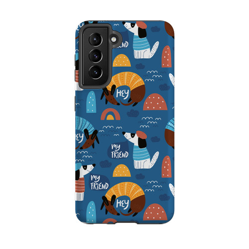 My Friend Dogs Pattern Samsung Tough Case By Artists Collection