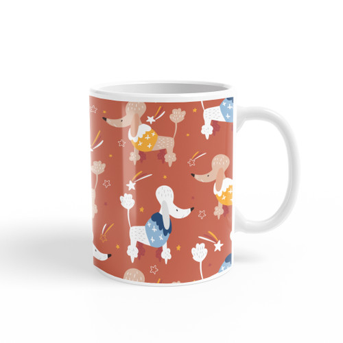 Poodles Dog Pattern Coffee Mug By Artists Collection